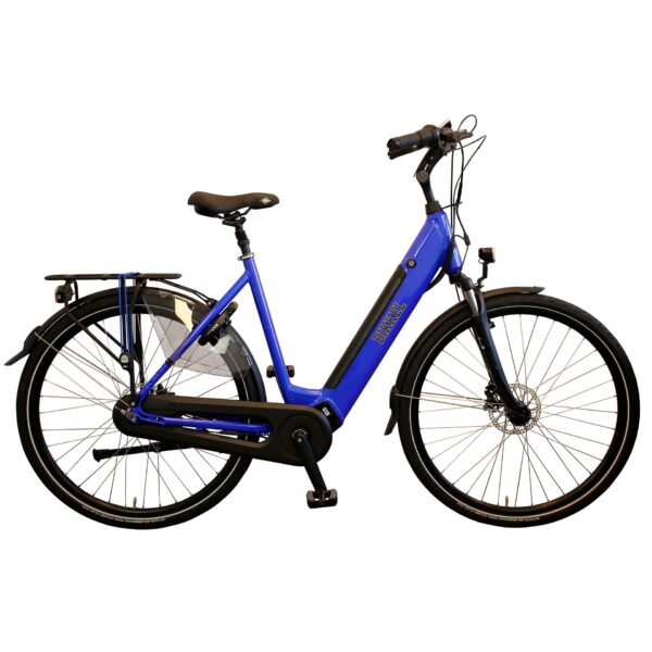leistungsstarke e-Bikes / Pedelecs & Zubehör zu fairen Preisen - 85Nm Mittelmotor hydraulische Scheibenbremsen 603Wh InTubeAkku Vollausstattung Bikkel iBee Tuba disk gates indigo blue V7 603Wh