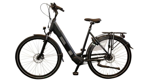 leistungsstarke e-Bikes / Pedelecs & Zubehör zu fairen Preisen - Riemenantrieb 603Wh InTubeAkku 85Nm Mittelmotor Scheibenbremsen Bikkel iBee Tuba disk gates night grey D49 V7 603Wh