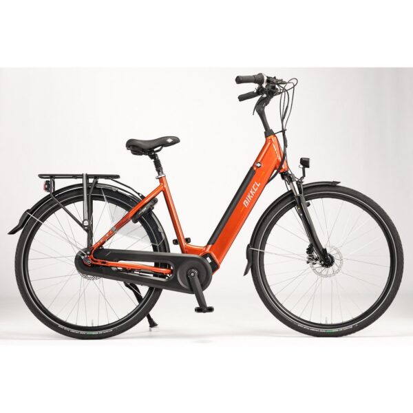 leistungsstarke e-Bikes / Pedelecs & Zubehör zu fairen Preisen - Riemenantrieb 603Wh InTubeAkku 85Nm Mittelmotor Scheibenbremsen Bikkel Tuba in kupfer-metallic