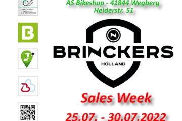 leistungsstarke e-Bikes / Pedelecs & Zubehör zu fairen Preisen - Diese Woche stehen die e-Bikes/Pedelecs der Firma New Brinckers unter dem Motto "Special New Brinckers" auf der Tageskarte. Die e-Fahrradräder aus Amsterdam sind mit hochwertigen Komponenten von Markenherstellern ausgestattet und bieten für jeden Geschmack den richtigen Hochgenuss. Special New Brinckers 25.07. – 30.07.2022