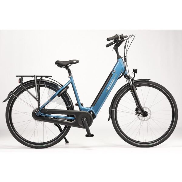 leistungsstarke e-Bikes / Pedelecs & Zubehör zu fairen Preisen - Riemenantrieb 603Wh InTubeAkku 85Nm Mittelmotor Scheibenbremsen Bikkel Tuba Disk denim