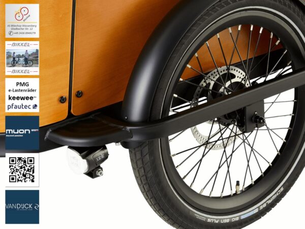 Noon & Buckle e-Lasternad by PMG - Radschutz und Einstieghilfe