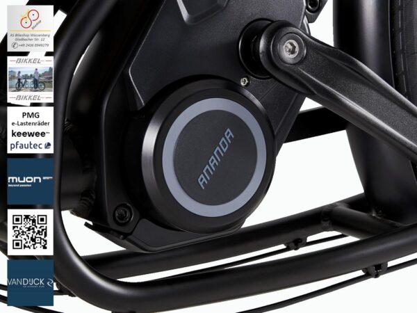 Noon & Buckle e-Lasternad by PMG - Leistungsstarker Mittelmotor mit 110Nm