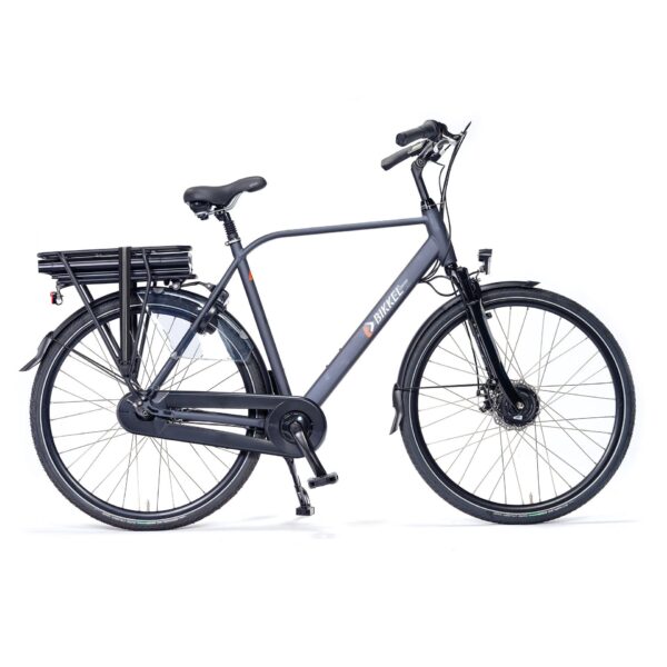 leistungsstarke e-Bikes / Pedelecs & Zubehör zu fairen Preisen - Vorderradantrieb 468Wh Akkubatterie 7-Gang-Nexus-Nabe Gabel- & Sattelfederung Bikkel Contigo Herren matt darkgrey 468Wh FM