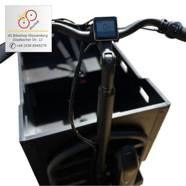 leistungsstarke e-Bikes / Pedelecs & Zubehör zu fairen Preisen - 120Nm Tretunterstützung 643Wh Akku 7-gang-Nexus-Nabenschaltung zul. Gesamtgewicht 200 kg Caboo Cargo Aitour Basalt