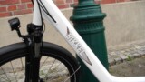 Logo auf der Rahmenstange Bikkel Bikes Vida plus vorderer Rahmen