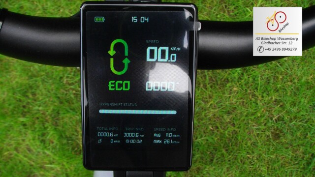 van Dijck Triton Hypershift Display Einstellung Eco (1. Unterstützungsstufe) van Dijck Triton Hypershift Display Einstellung Eco (1. Unterstützungsstufe)