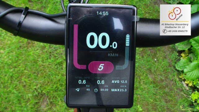 van Dijck Juno 5 - Display - Motor ist in der 5. Unterstützungsstufe eingestellt van Dijck Juno 5 - Display - Motor ist in der 5. Unterstützungsstufe eingestellt