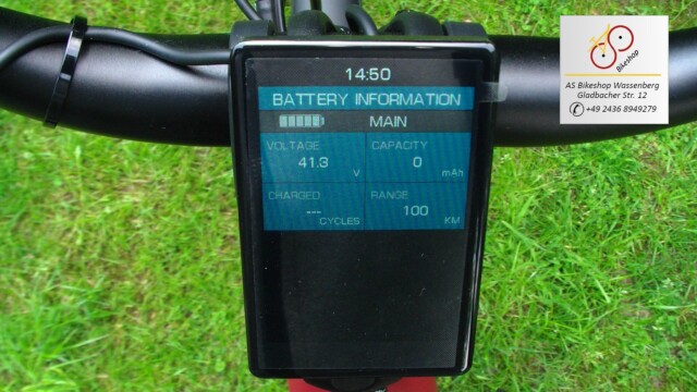 van Dijck Juno 5 Display - Batterieinformationen van Dijck Juno 5 Display - Batterieinformationen