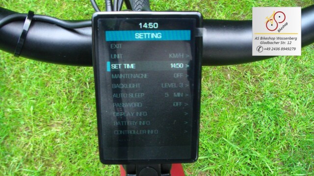 van Dijck Juno 5 Display - Menue Einstellungen van Dijck Juno 5 Display - Menue Einstellungen