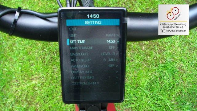 van Dijck Juno 5 Display - Menue Einstellungen van Dijck Juno 5 Display - Menue Einstellungen
